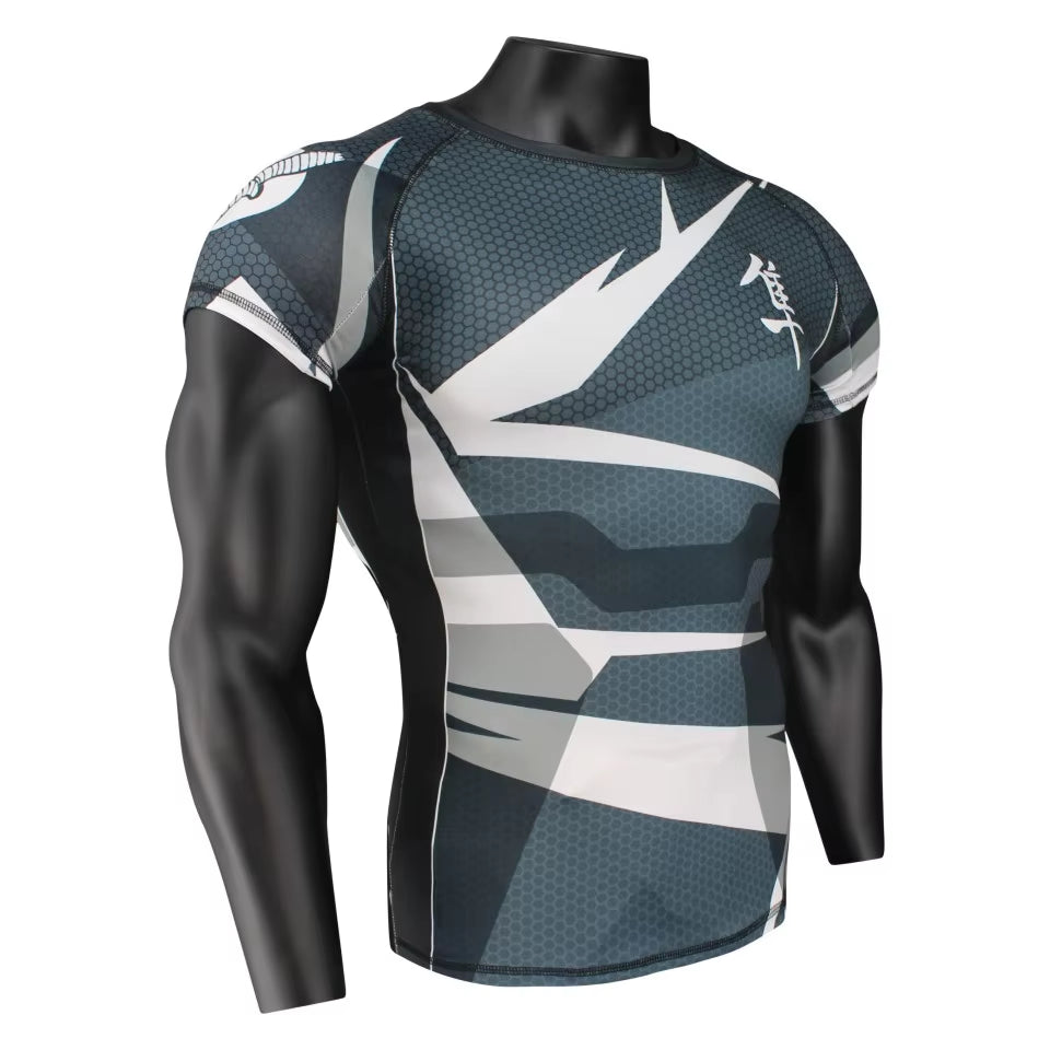 Octagon Spirit Performance Rashguard – Red/Black